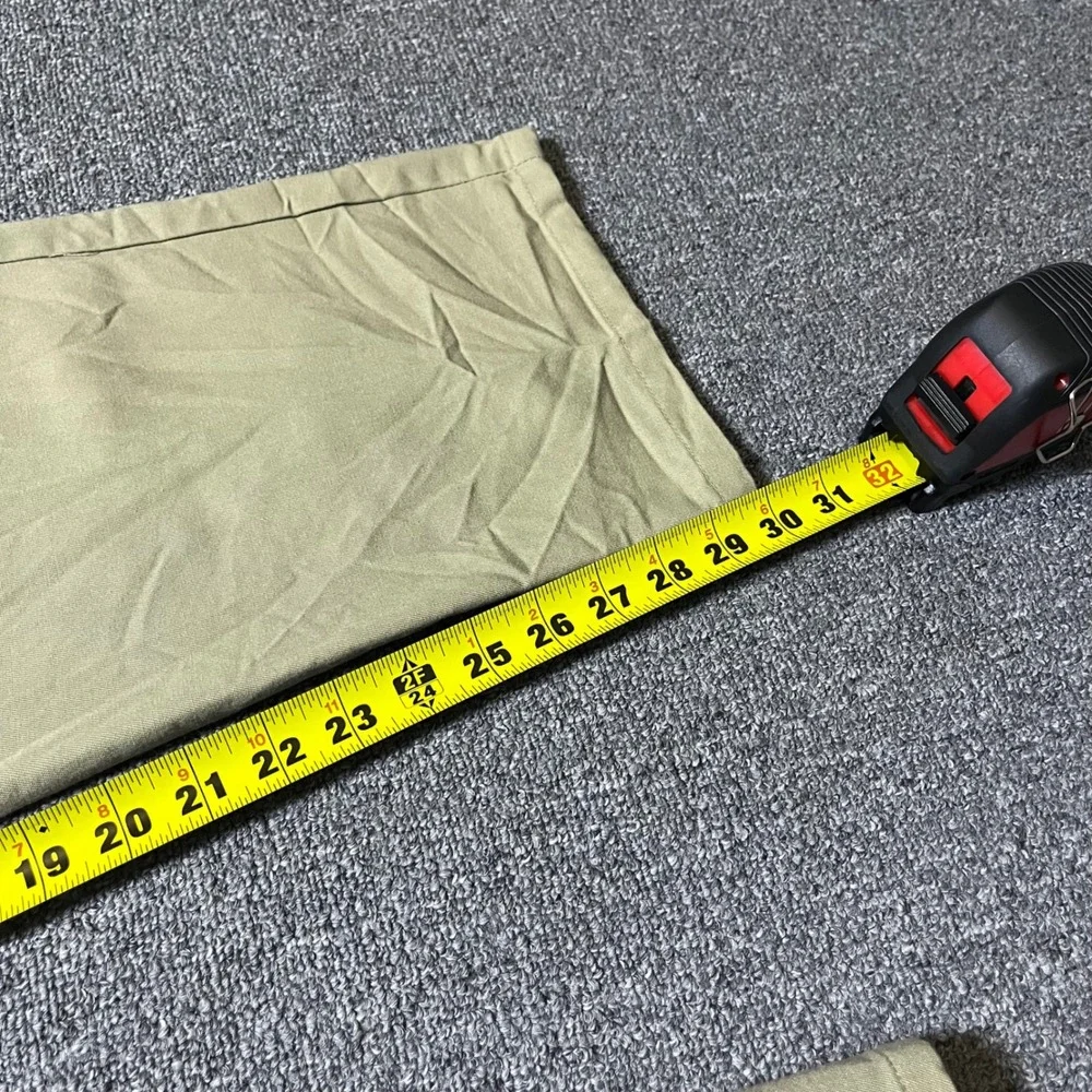 Vintage Dickies Pleated Chino Pants Mens Khaki Tan Straight Leg Workwear 90s